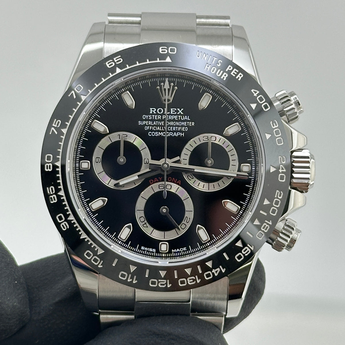 Rolex Daytona Black Dial on Oyster Bracelet Ref. 116500LN Card 2020 — view 3