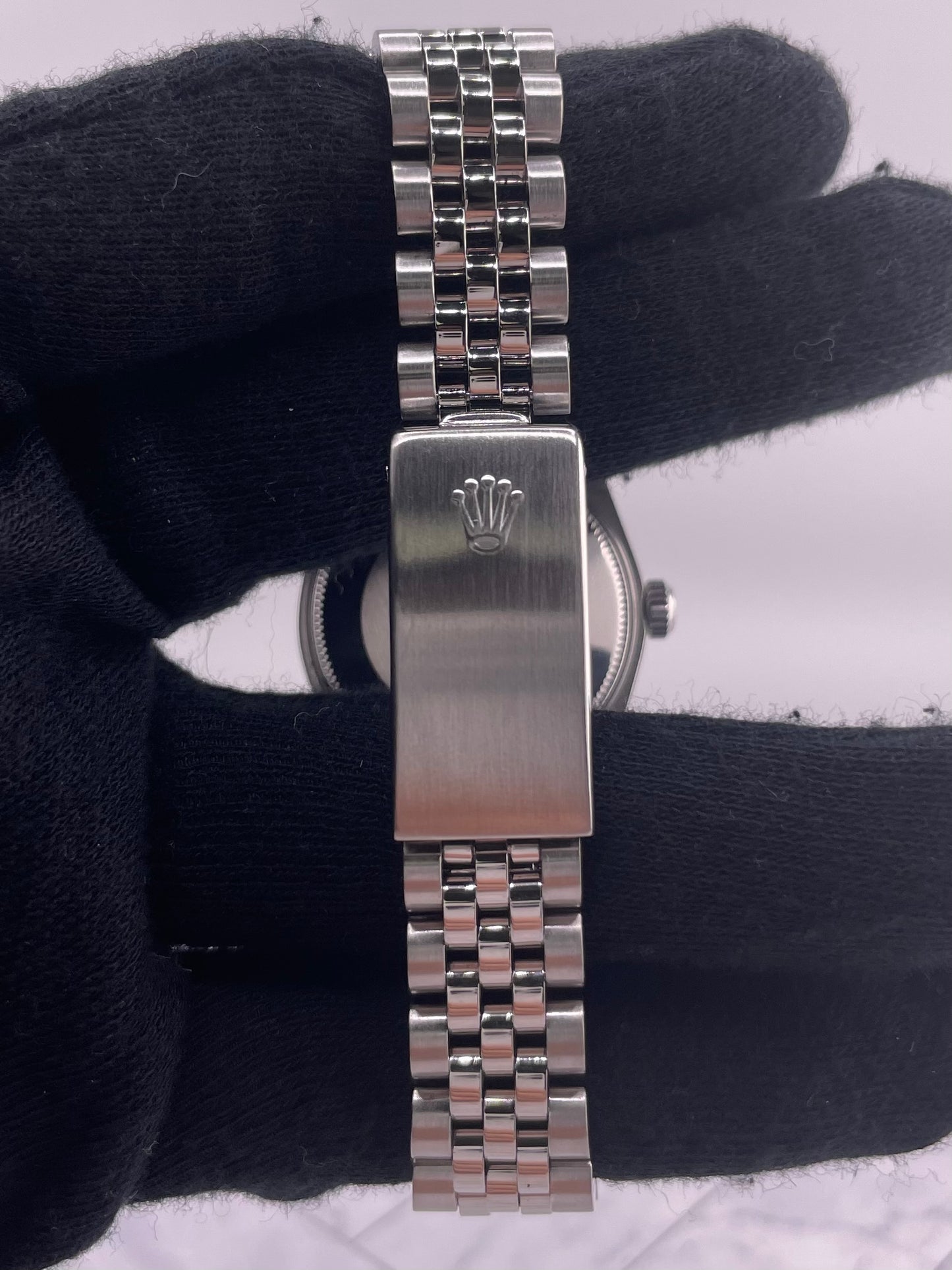 Rolex Datejust Silver Stick Dial on D Link Jubilee Ref. 68274 1987 — view 4