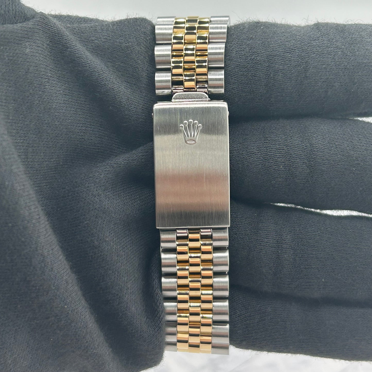 Rolex Datejust Champagne Stick Dial on D Link Jubilee Bracelet Ref. 16013 1985 — view 4