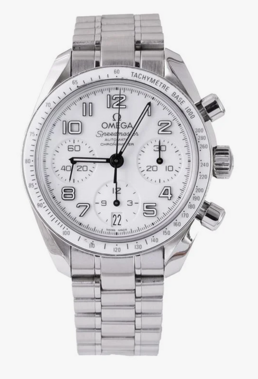 Omega Speedmaster White Dial on Steel Bracelet Ref. 324.30.38.40.04.001 Card 2011