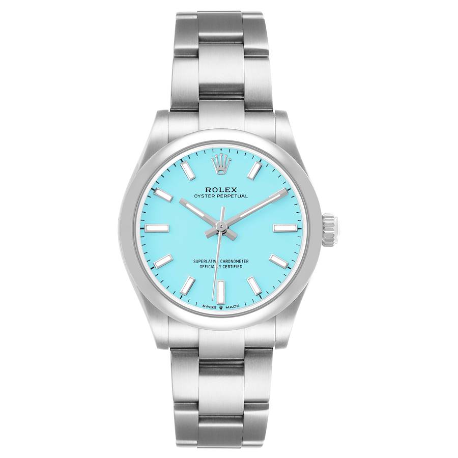 Rolex Oyster Perpetual Turquoise Blue Index Dial on Oyster Bracelet Ref. 277200 Complete 2026