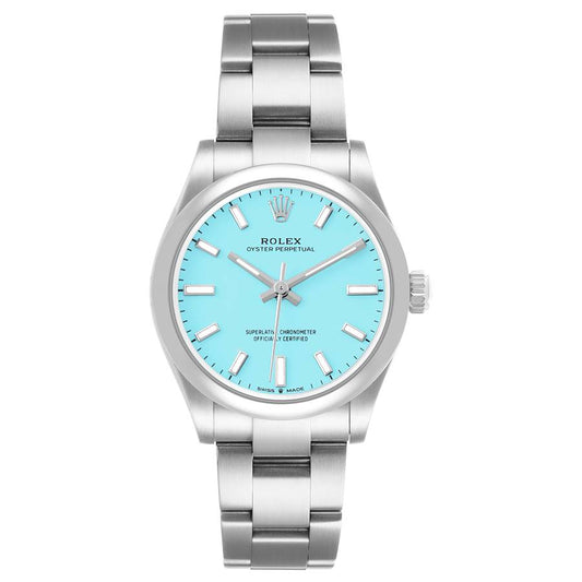 Rolex Oyster Perpetual Turquoise Blue Index Dial on Oyster Bracelet Ref. 277200 Complete 2026