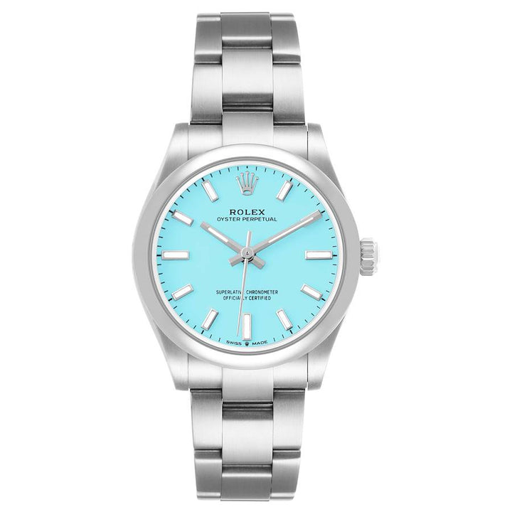 Rolex Oyster Perpetual Turquoise Blue Index Dial on Oyster Bracelet Ref. 277200 Complete 2026