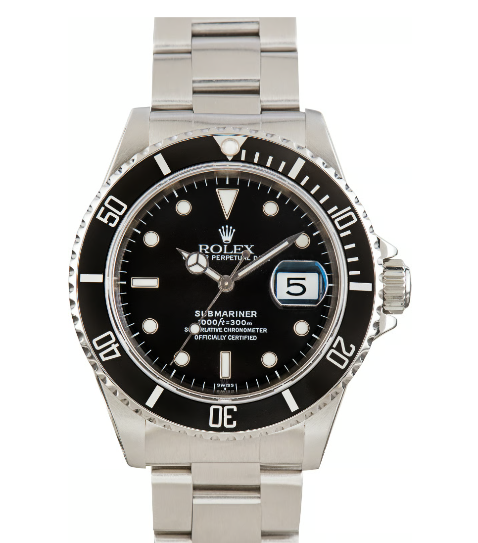 Rolex Submariner Date Black Dial on Oyster Ref. 16610 Papers Open Date