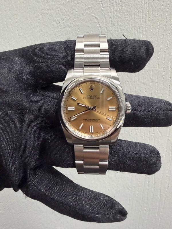 Rolex Oyster Perpetual White Grape Dial on Oyster Ref 116000 with New Style Card White 2020