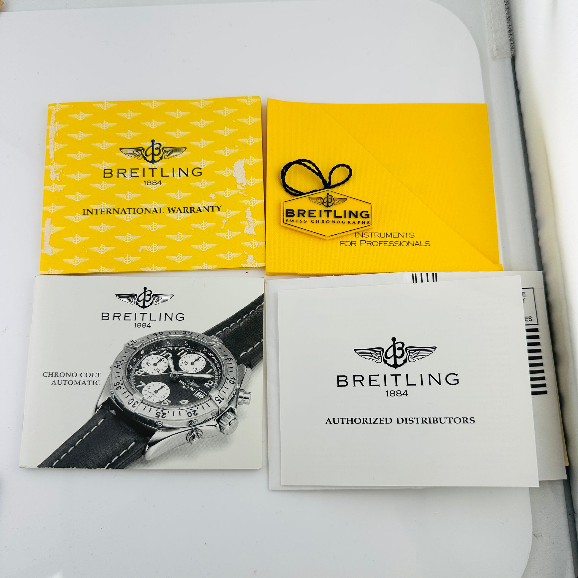 Breitling Colt Chronograph Black Arabic Numerals Dial on Stainless Steel Bracelet Ref. A13035.1 Complete 1996 — view 4