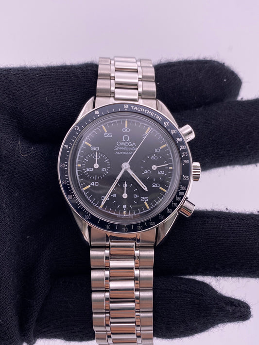 Omega Speedmaster Reduced Black Dial on Stainless Steel Ref. 3510.5 — view 2