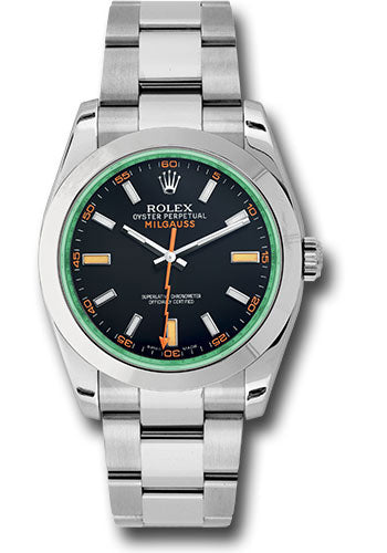 Rolex Milgauss Black Dial on Oyster Steel Bracelet Ref. 116400GV Card 2012
