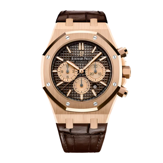 Audemars Piguet Royal Oak Chrono Brown Dial on Leather Ref. 26331OR.OO.D821CR.01 Card 2021