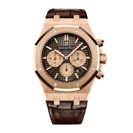 Audemars Piguet Royal Oak Chrono Brown Dial on Leather Ref. 26331OR.OO.D821CR.01 Card 2021