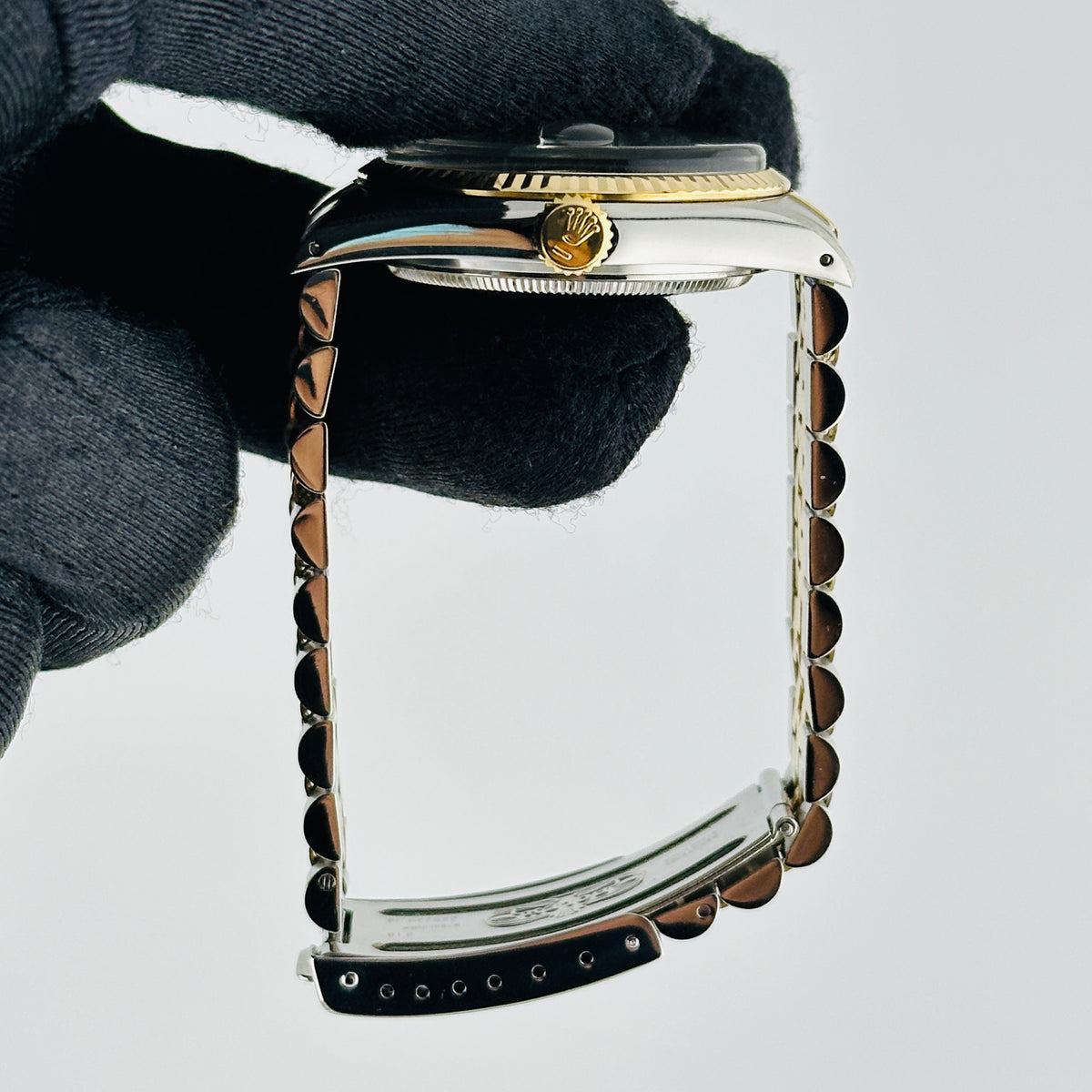 Rolex Datejust Champagne Stick Dial on D Link Jubilee Bracelet Ref. 16013 1986 — view 6