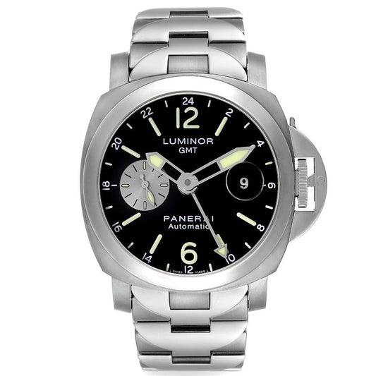 Panerai Luminor GMT Black Dial on Stainless Steel / Titanium Ref PAM00161