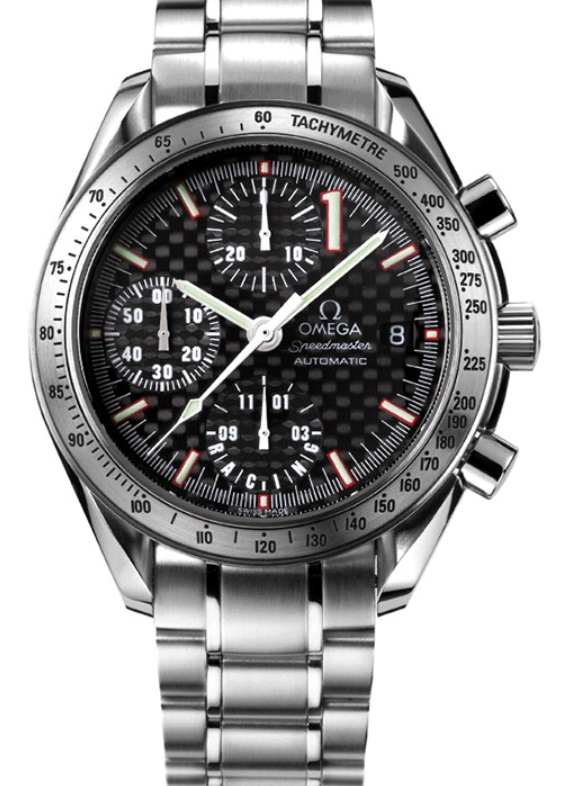 Omega Speedmaster Racing Black Dial on Stainless Steel Bracelet Ref. 3519.50.00 Card
