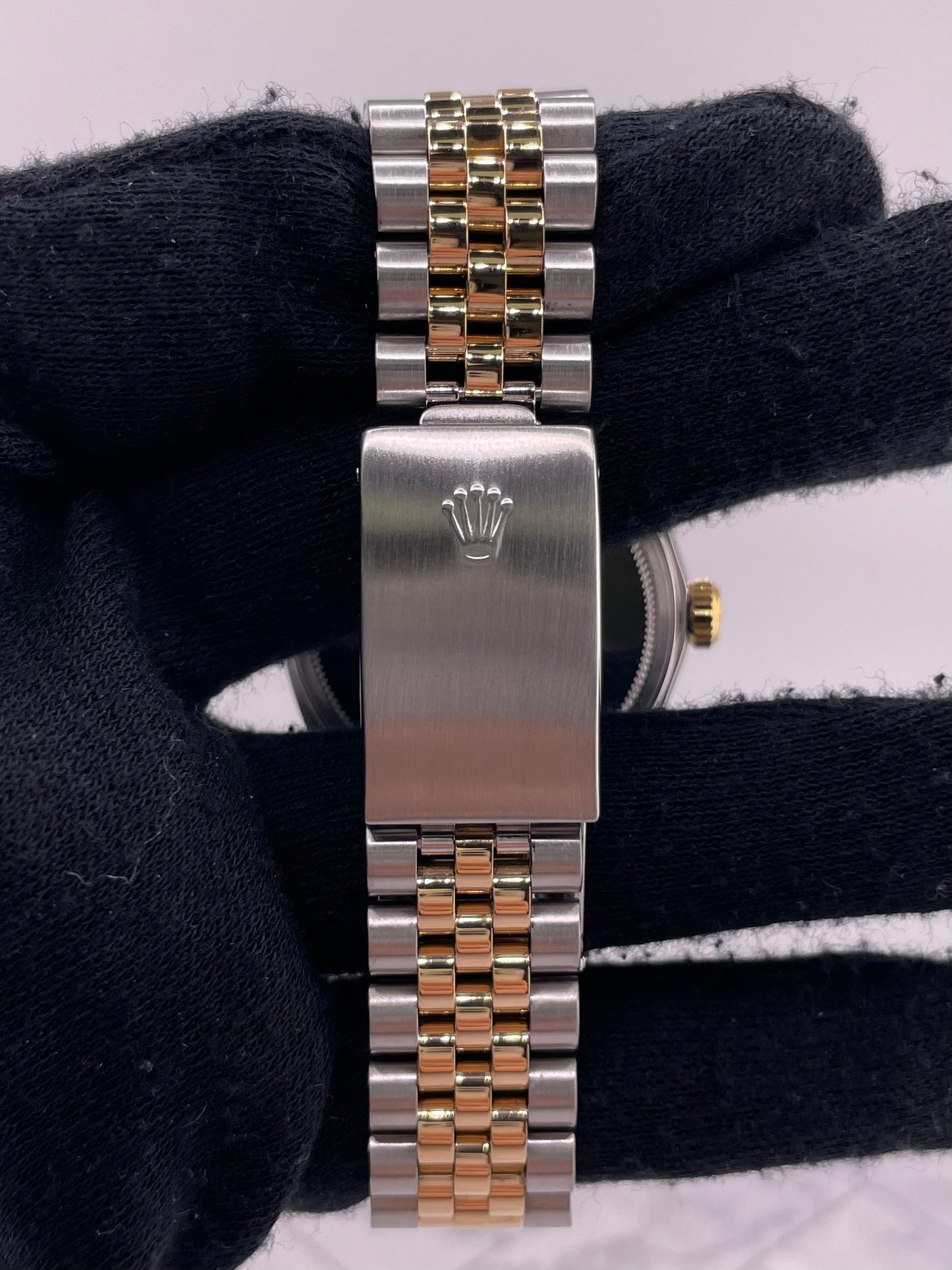 Rolex Datejust Champagne Stick Dial on D Link Jubilee Bracelet Ref. 16013 1986 — view 4