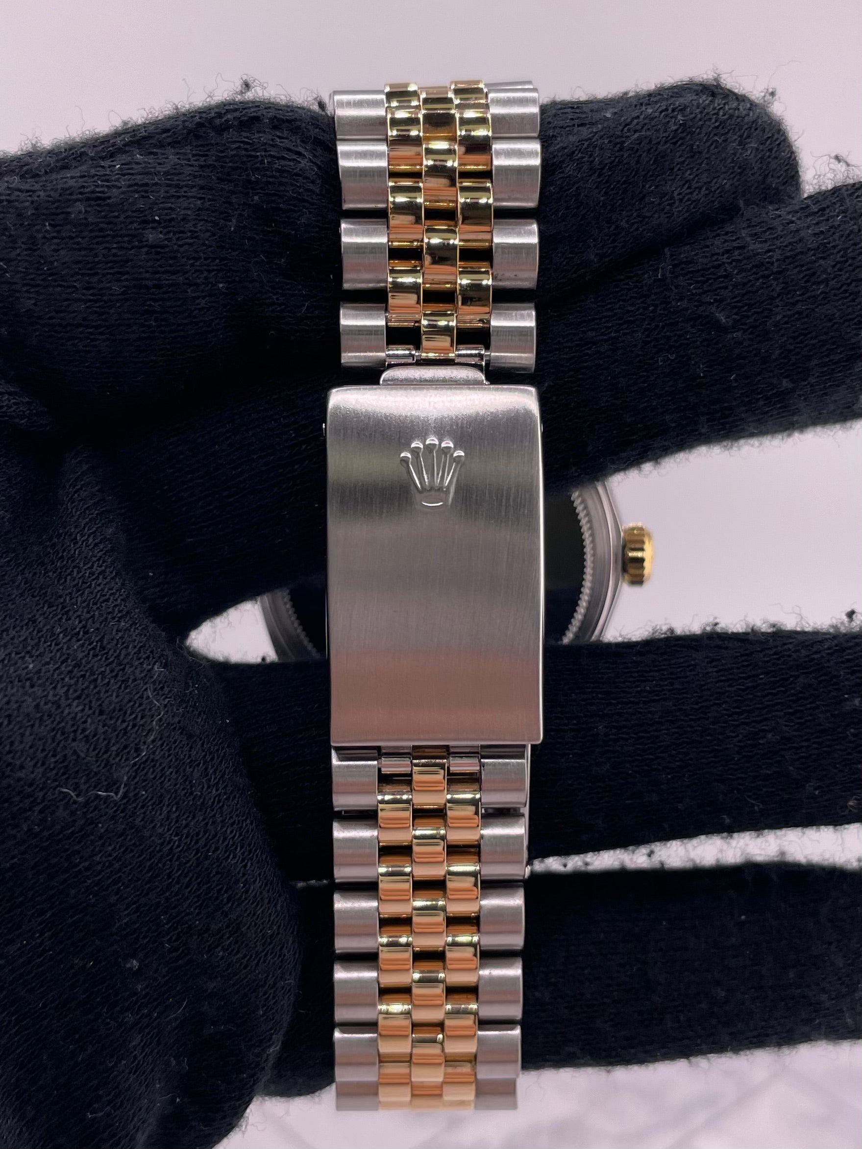 Rolex Datejust Champagne Stick Dial on D Link Jubilee Bracelet Ref. 16013 1986 — view 4