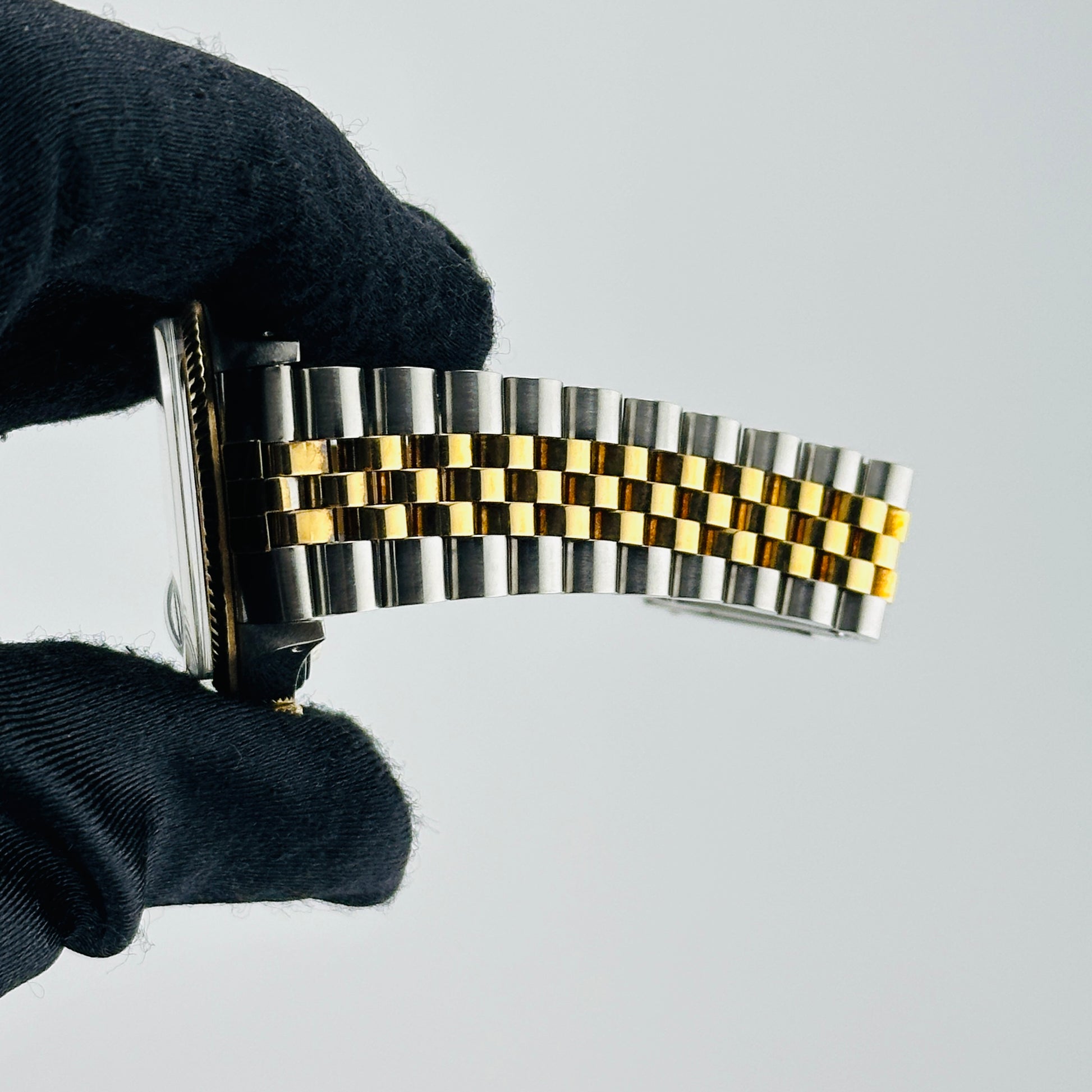Rolex Datejust Champagne Stick Dial on D Link Jubilee Bracelet Ref. 16013 1987 — view 5