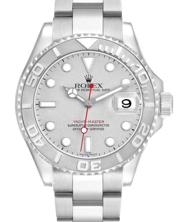 Rolex Yacht Master Platinum Dial on Oyster Rivet Bracelet Ref. 16622 2004