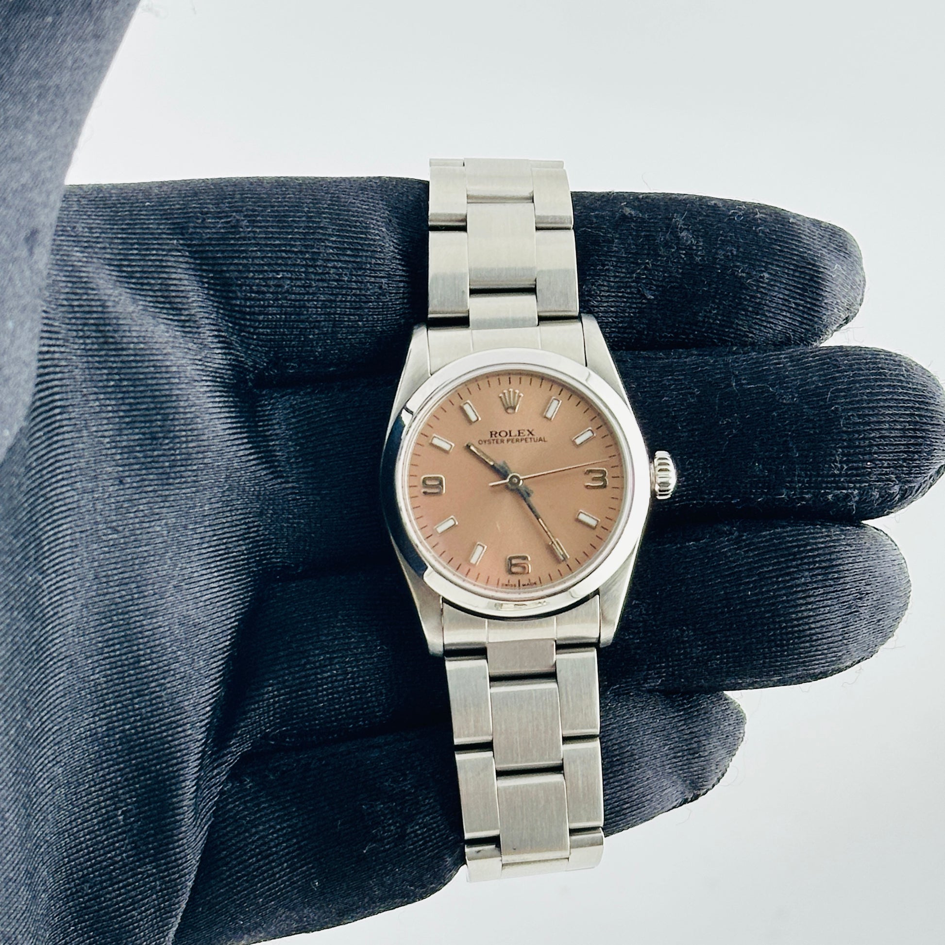 Rolex Oyster Perpetual Salmon Dial on Oyster Bracelet Ref. 67480 1995