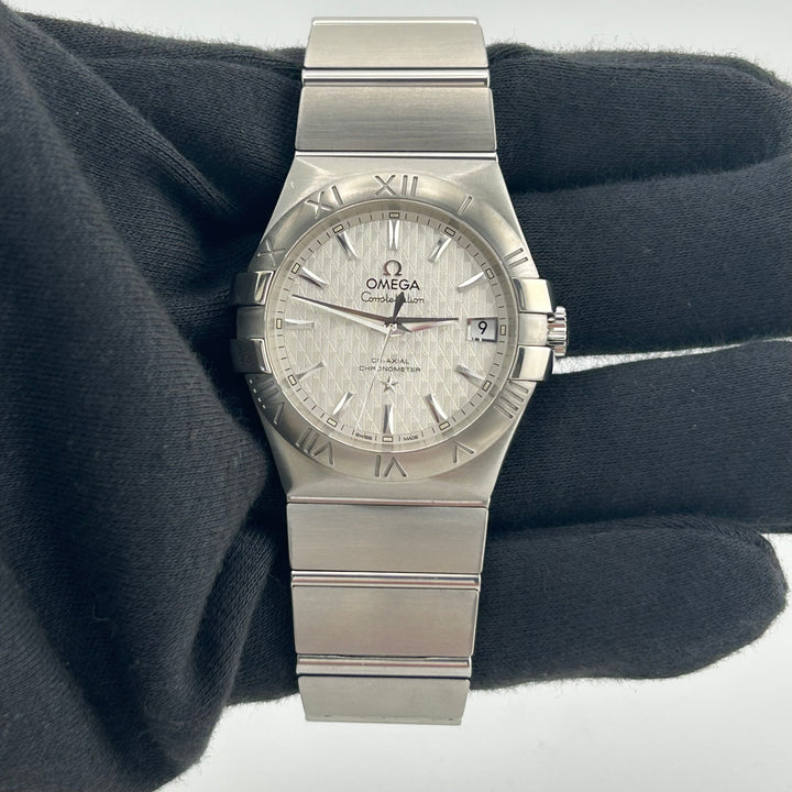 Omega Constellation Silver Dial on Stainless Steel Bracelet Ref. 123.10.35.20.02.002 Card 2018