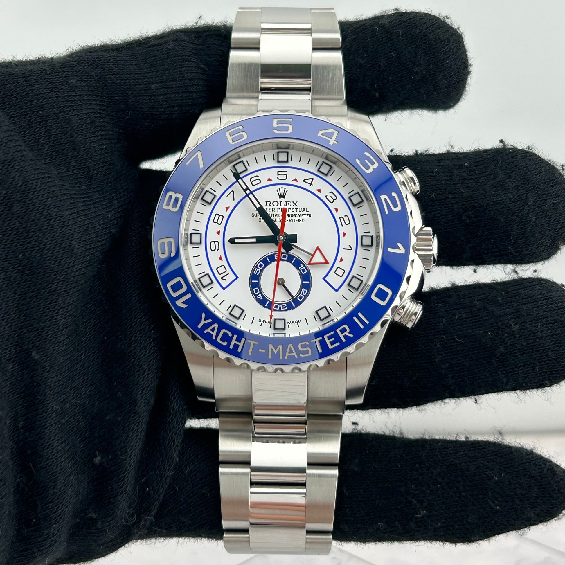 Rolex Yacht-Master II Matt White Dial on Oyster Ref. 116680 Card 2016 — view 2