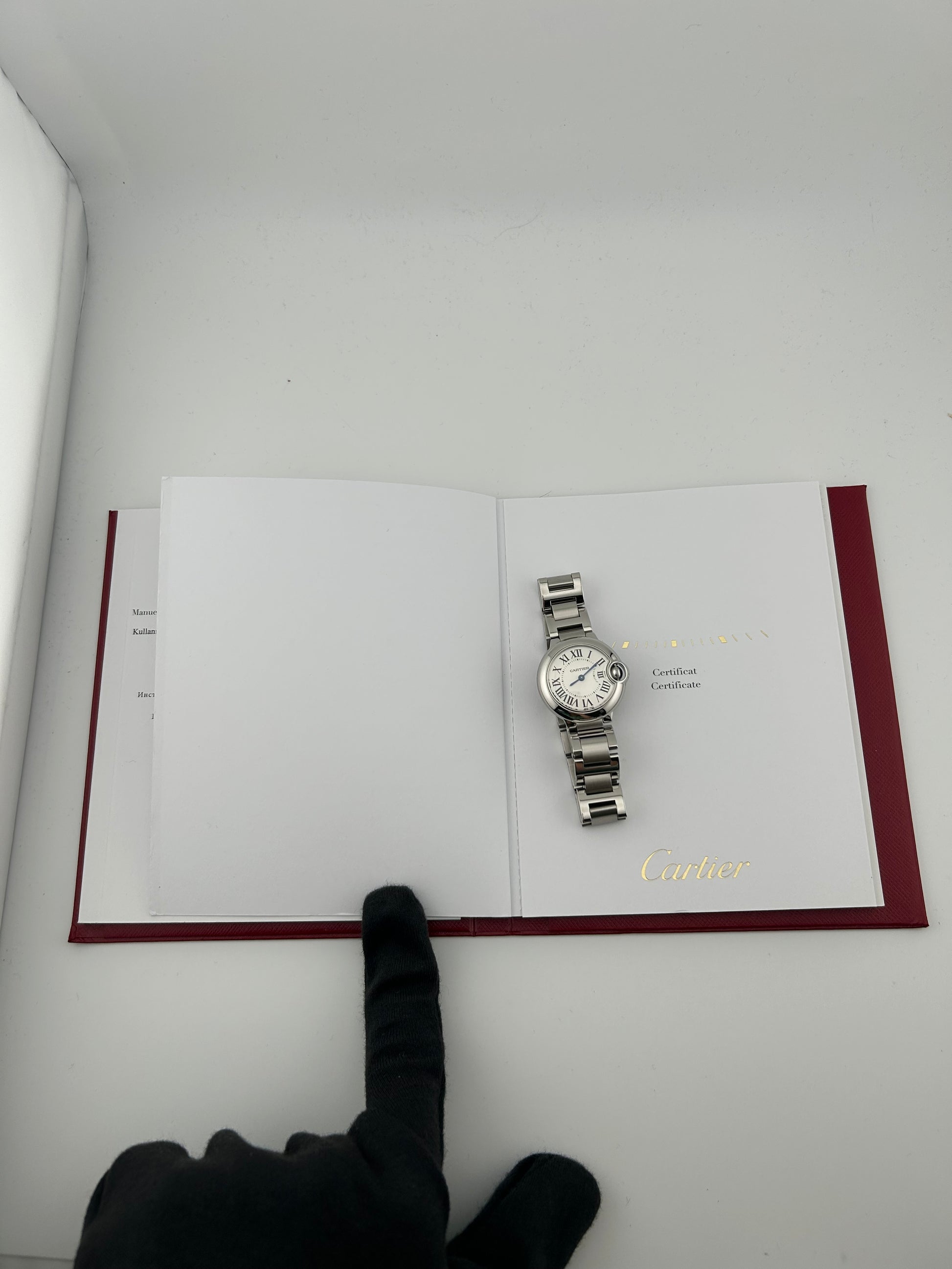 Cartier Ballon Bleu Silvered Opaline Dial on Bracelet Ref. W69010Z4 Papers 2016 — view 7