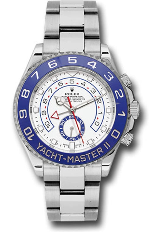 Rolex Yacht-Master II Matt White Dial on Oyster Ref 116680 with New Style Card White 2015