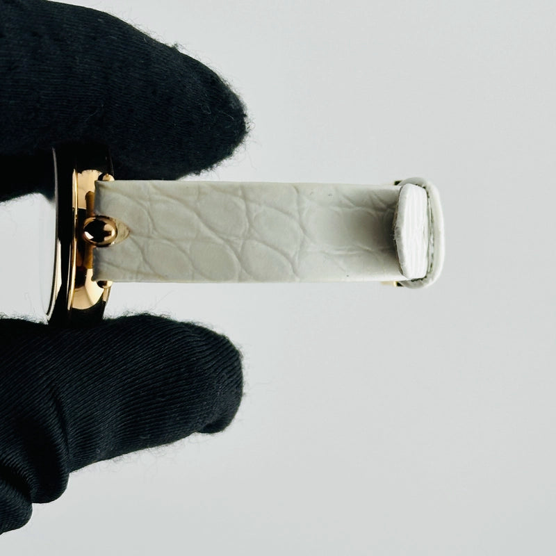 Omega De Ville Prestige White Mop Dial on Leather Ref 424.53.27.60.55.002 with Card