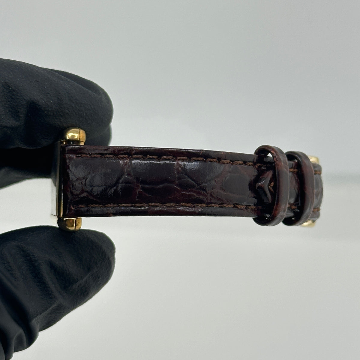 Cartier Tank Must Vermeil Trinity Dial on Generic Leather Band Ref. 18695 — view 7