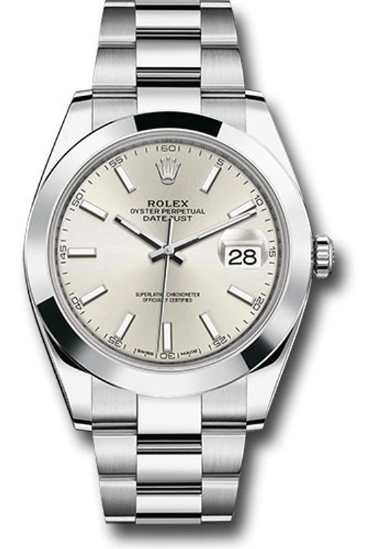 Rolex Datejust Silver Dial on Oyster Ref 126300 with New Style Card Green 2025
