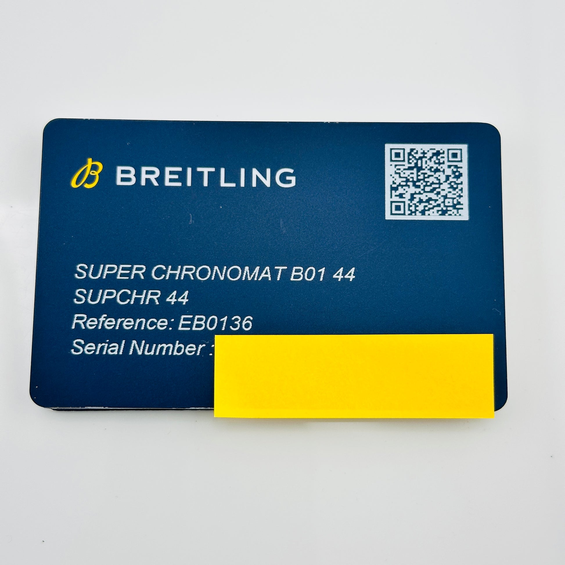 Breitling Super Chronomat B01 Anthracite Dial on Rubber Strap Ref. EB0136251M1S1 Card 2025 — view 8