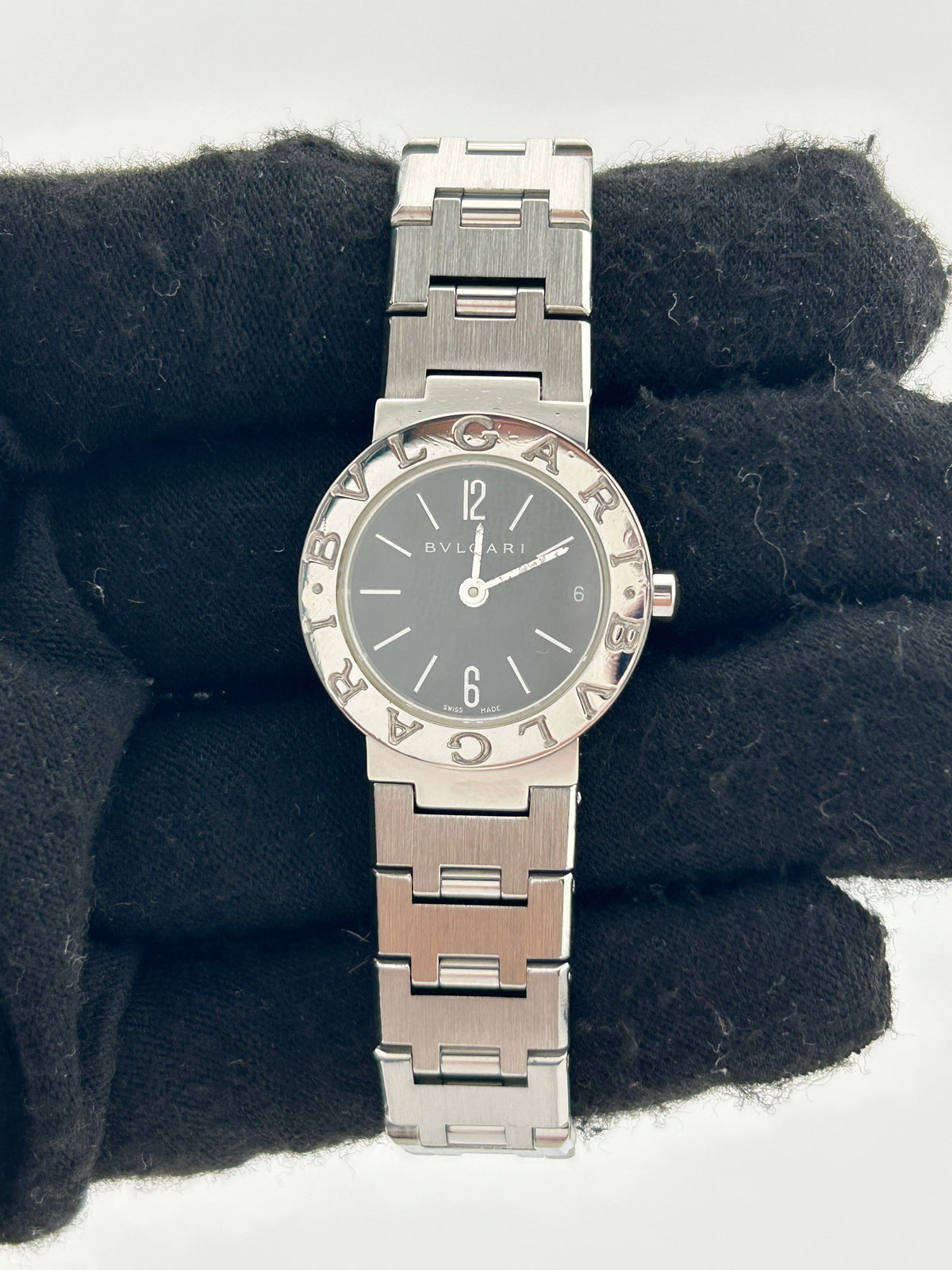 Bvlgari Bvlgari Black Dial on Stainless Steel Bracelet Ref. BB23SS — view 2