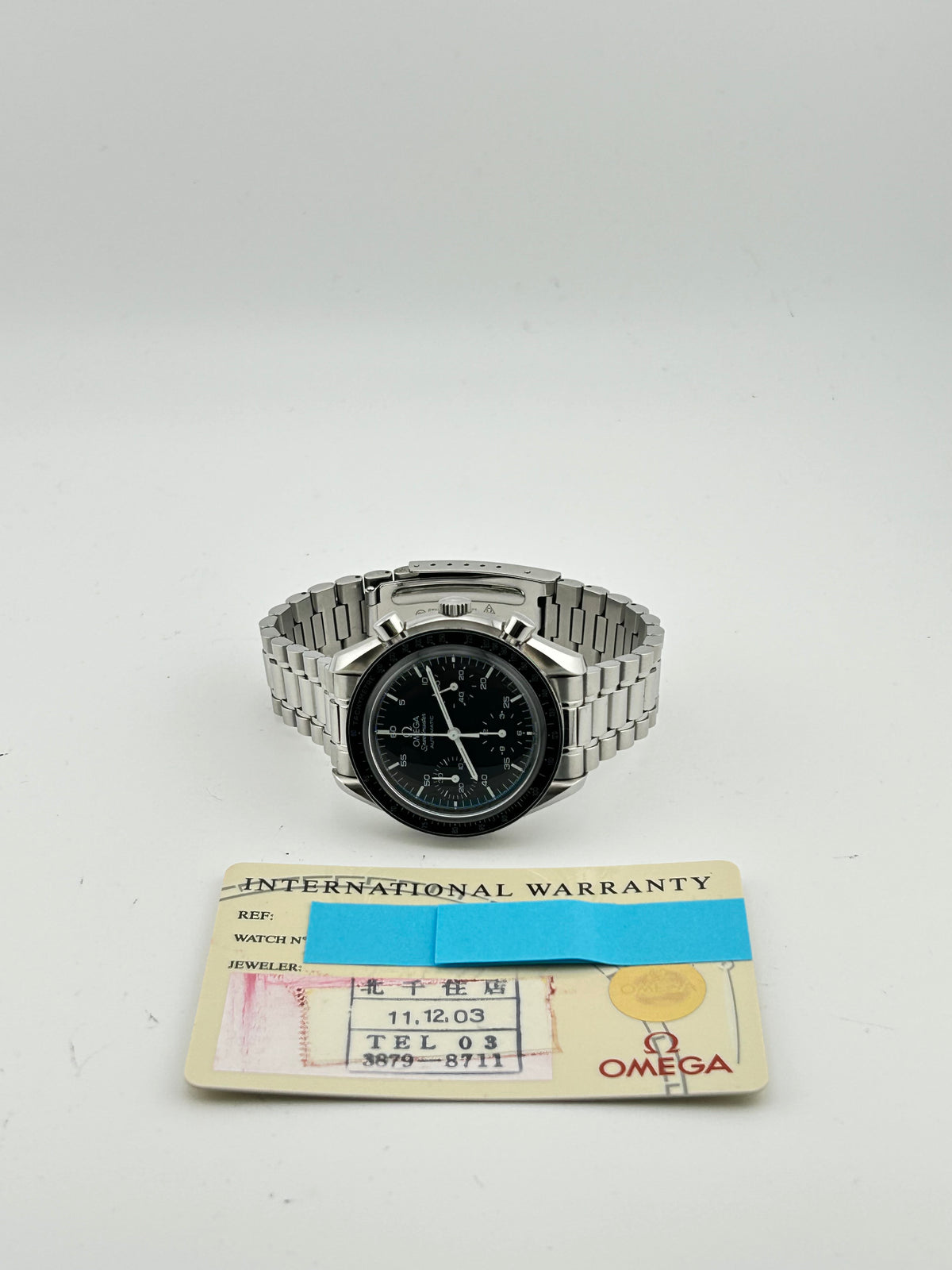 Omega Speedmaster Reduced Black Dial on Stainless Steel Ref. 3510.5 Card 2003 — view 7
