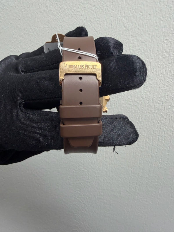 Audemars Piguet Royal Oak Silver Dial on Leather Strap Ref 26022OR.OO.D098CR.01