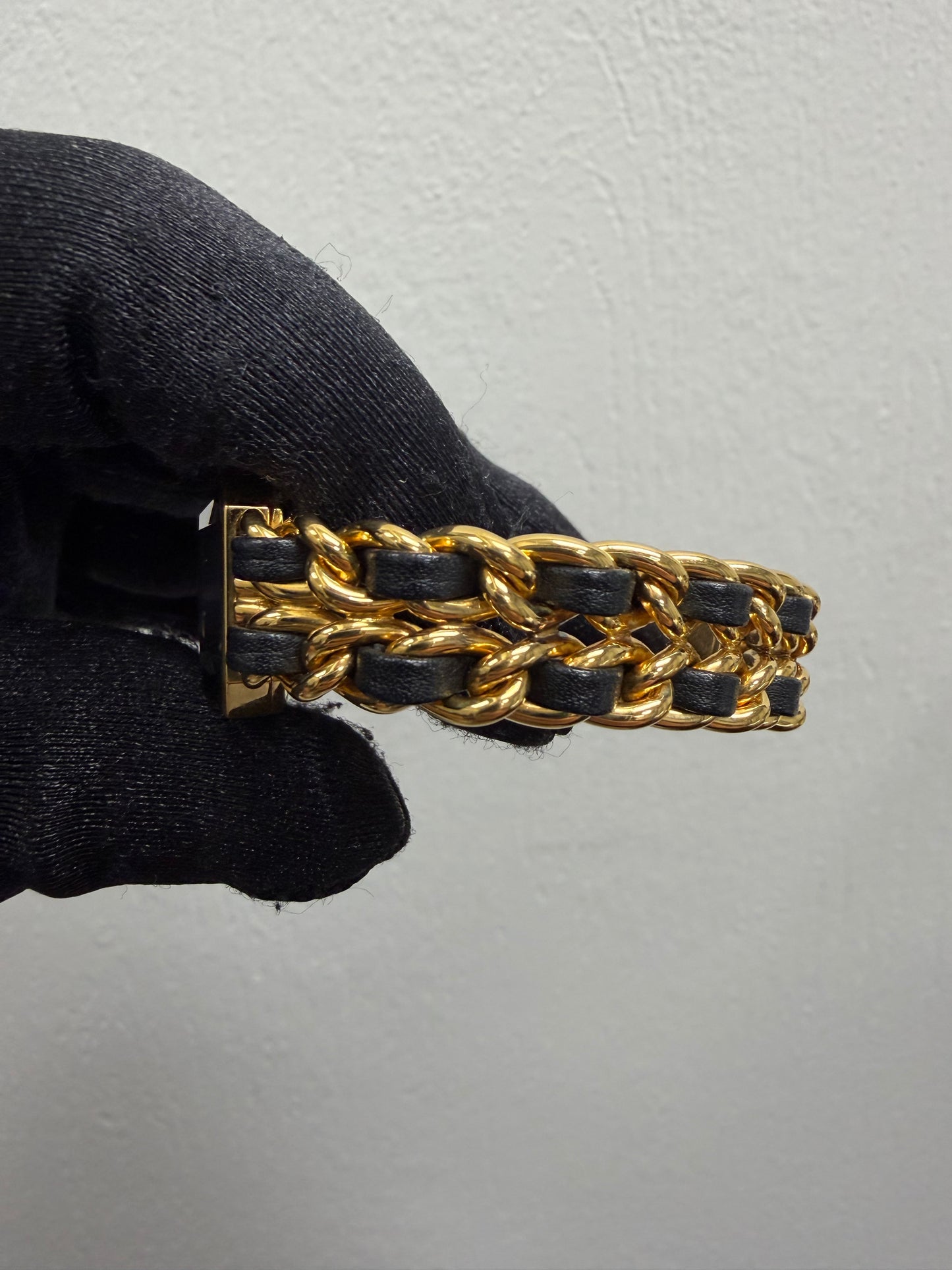 Chanel Premiere L Black Dial on Gold Plated & Leather Ref. H0001 — view 4