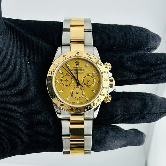 Rolex Daytona Champagne Stick Dial on Oyster Ref 116523