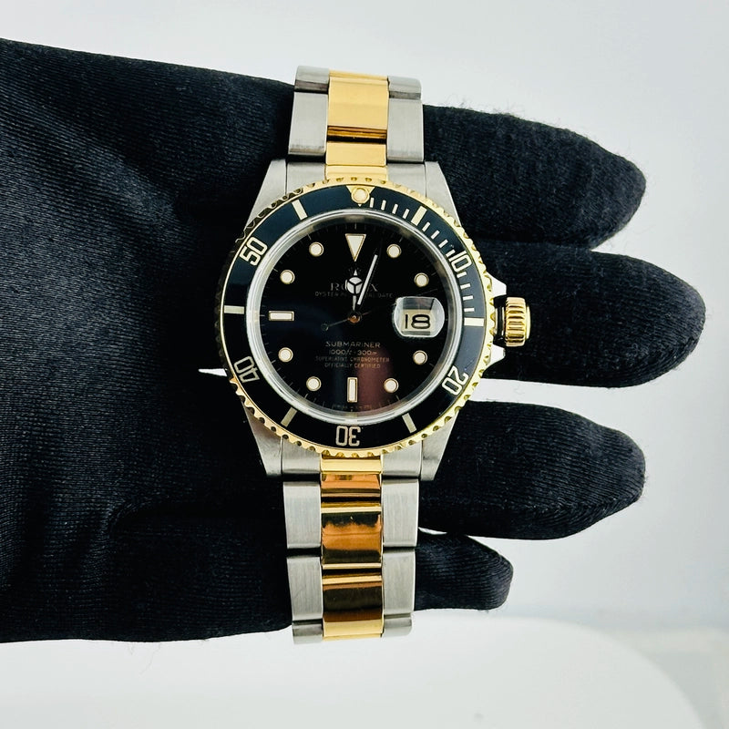 Rolex Submariner Black Dial on Oyster Ref 16613