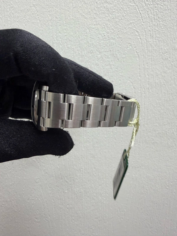 Rolex Air-King Silver Dial on Oyster Ref 114210 with Card Old Green 2008