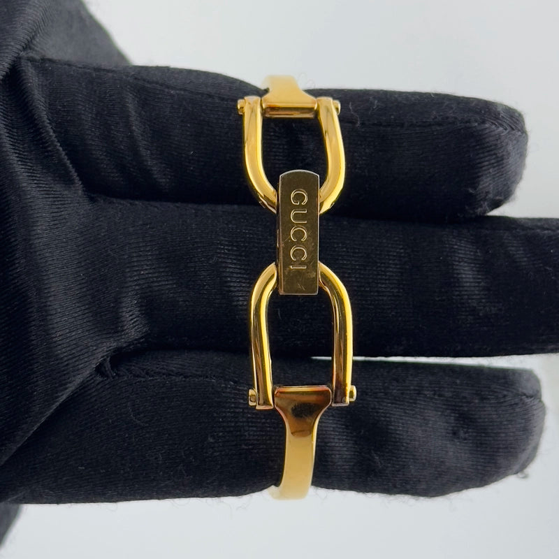 Gucci Gucci White Mop Dial on Bangle Style Ref 1500L