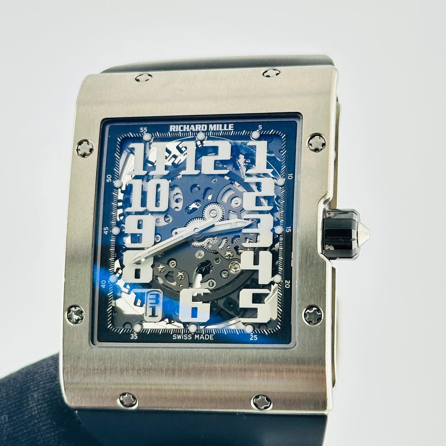 Richard Mille Extra Flat Openwork Dial on Rubber Band Ref. RM016/MON-00445 Papers 2021 — view 3