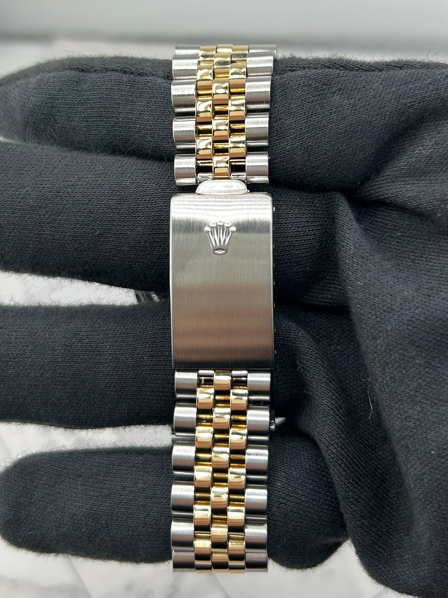 Rolex Datejust Champagne Stick Dial on D Link Jubilee Bracelet Ref. 16013 1986 — view 4