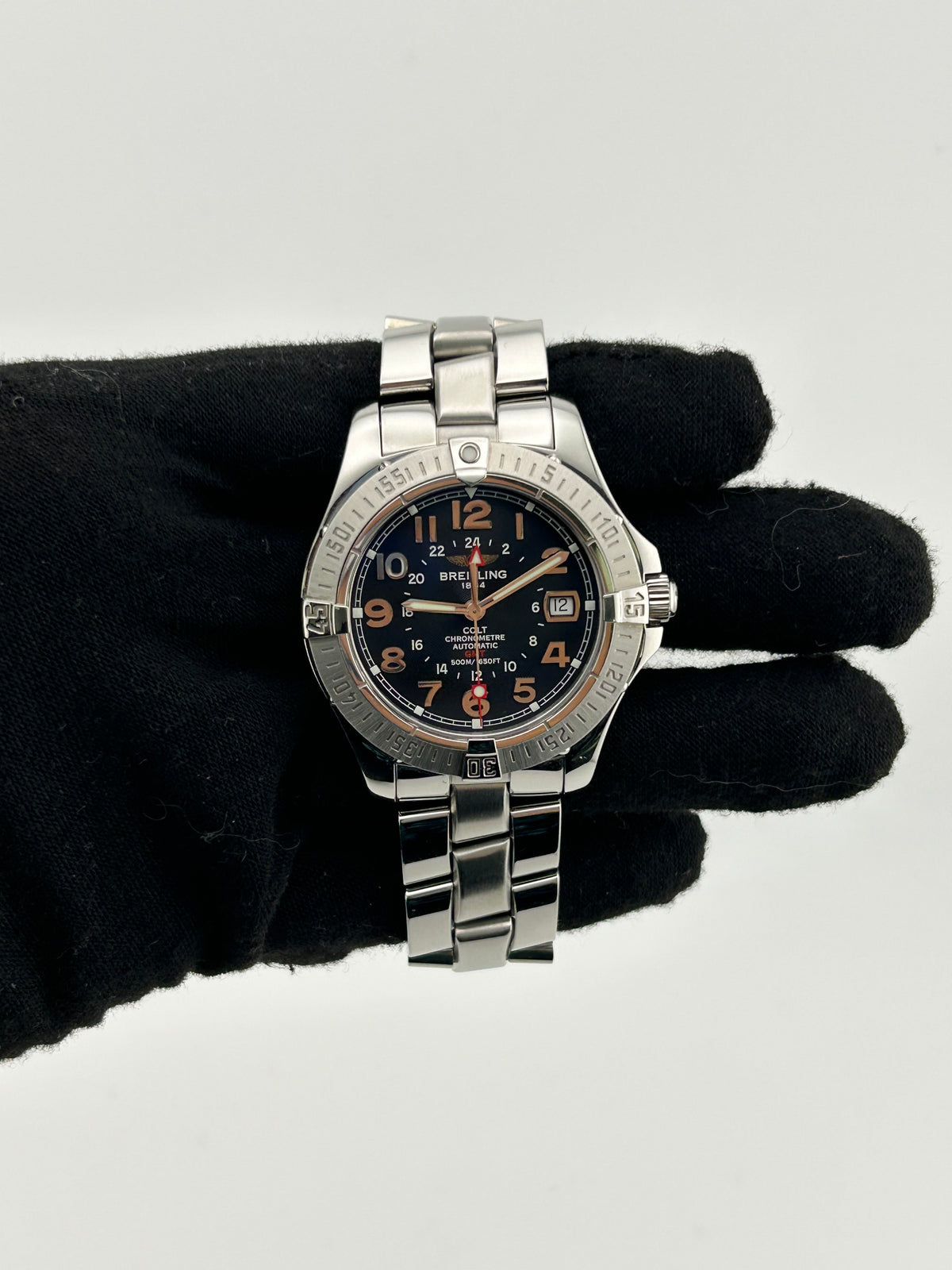 Breitling Colt Black Arabic Dial on Stainless Steel Ref. A32350/A311B15PRS