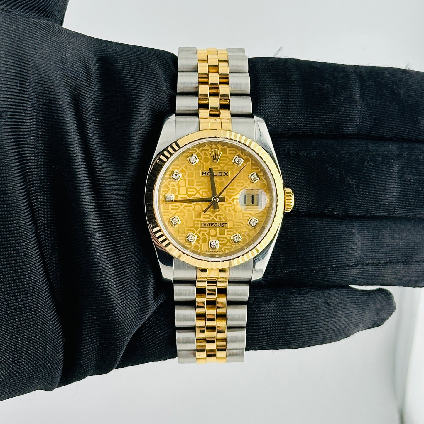 Rolex Datejust Gold Anniversary Diamond Dial Dial on Jubilee Ref. 116233 Card 2013 — view 2