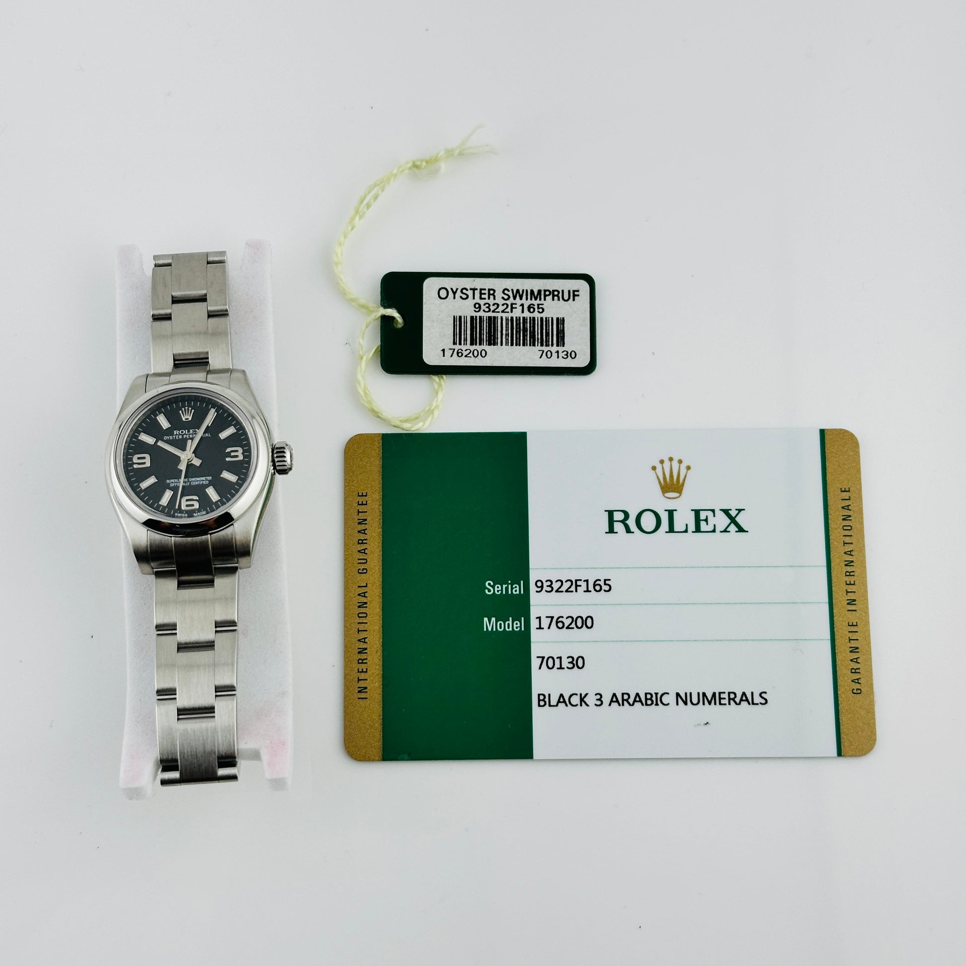 Rolex Oyster Perpetual Black Dial on Oyster Bracelet Ref. 176200 Card 2017 — view 7