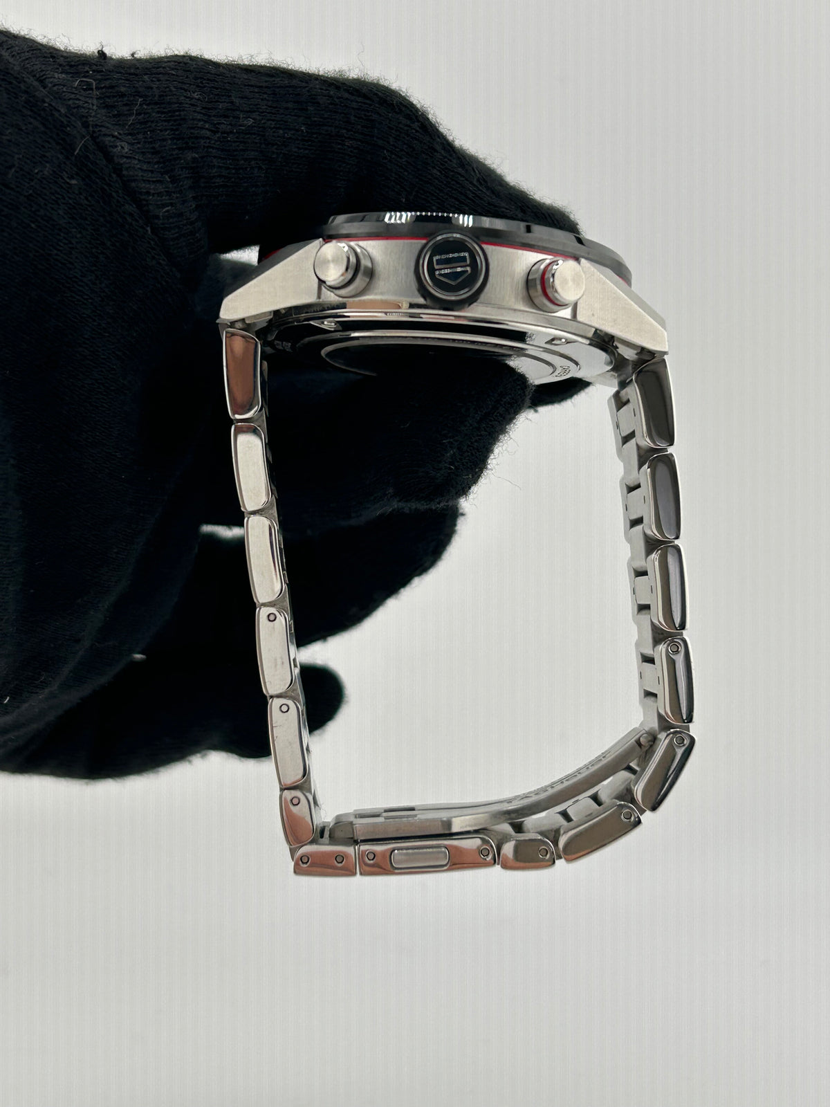 Tag Heuer Carrera Black Dial on Stainless Steel Bracelet Ref. CBG2A10 — view 6