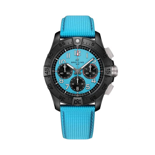 Breitling Avenger B01 Chronograph Turquoise Dial on Turquoise Leather Ref. SB0146101L1X1 Card 2026