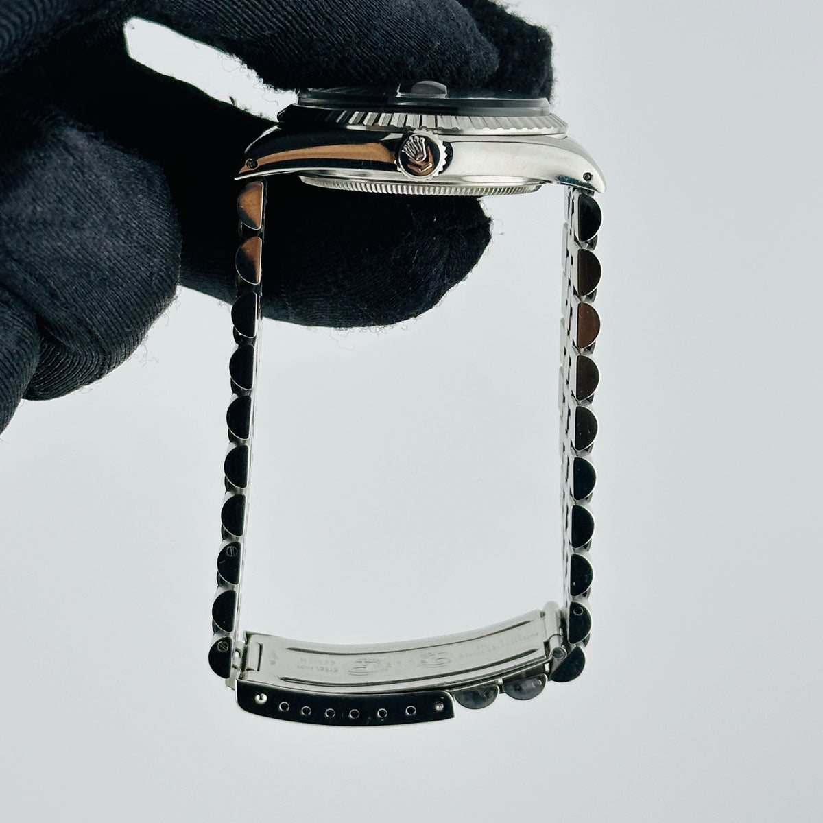 Rolex Datejust Silver Stick Dial on Jubilee D Link Bracelet Ref. 16030 1982 — view 6