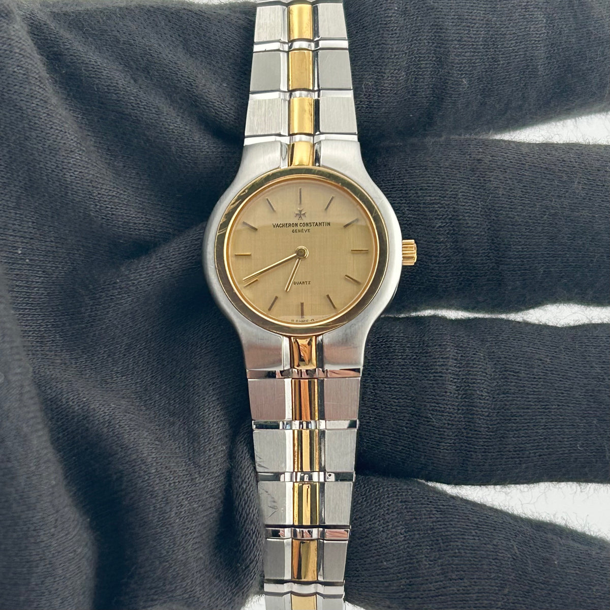 Vacheron Constantin Phidias Gold Dial on 2 Tone Ref. 61010/967.11 Papers 1991