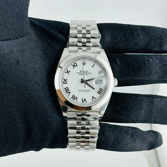 Rolex Datejust White Roman Dial on Jubilee Ref. 126300 Card 2022 — view 2