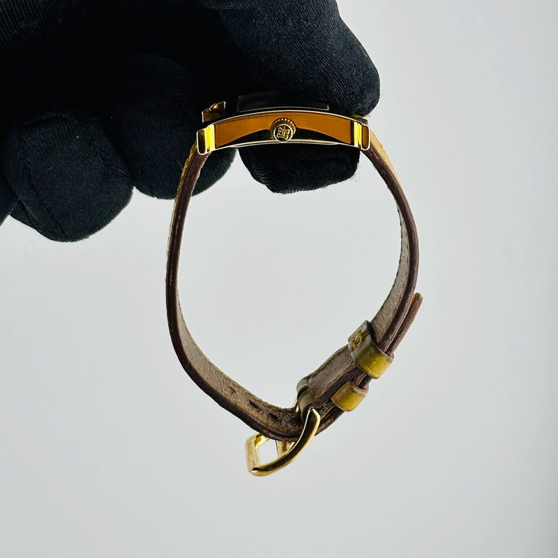 Hermes H White Dial on Leather Ref HH1.201