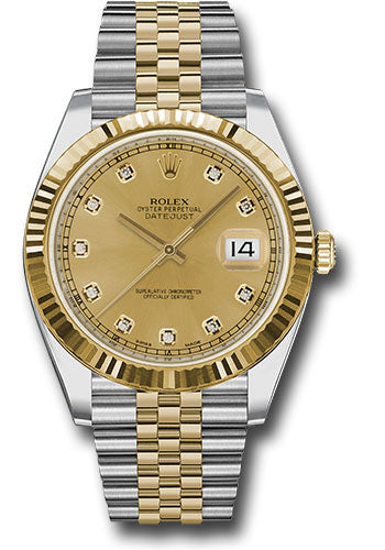Rolex Datejust Champagne Diamond Dial on Jubilee Ref. 126333 Card 2016
